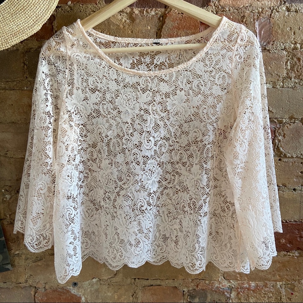 Pink Lace Top